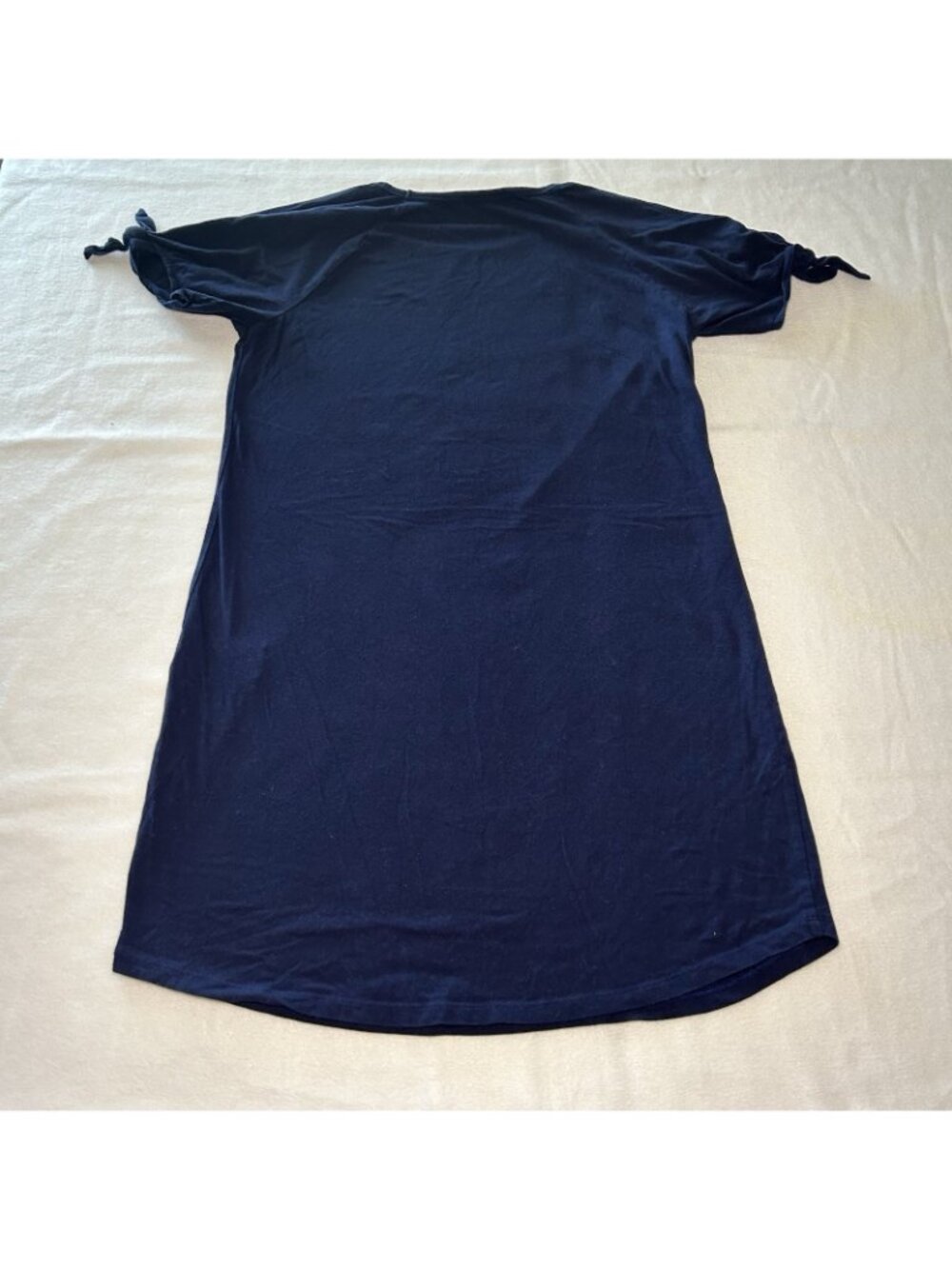 MICHAEL KORS T-shirt Dress Women Size Small Stretch Cotton Navy Blue - Picture 7 of 7